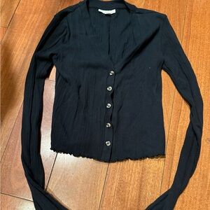 Topshop Black Knit Cardigan